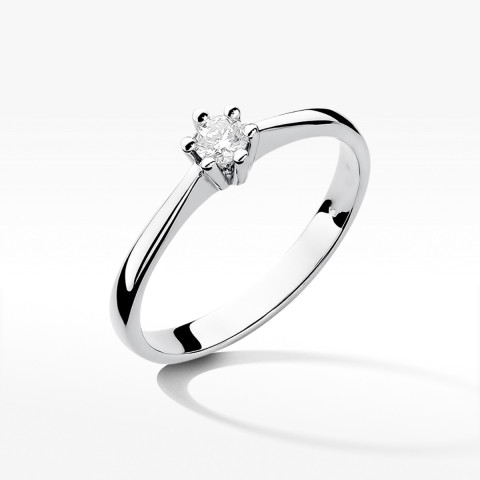 Pierścionek zaręczynowy z diamentem laboratoryjnym 0.15ct