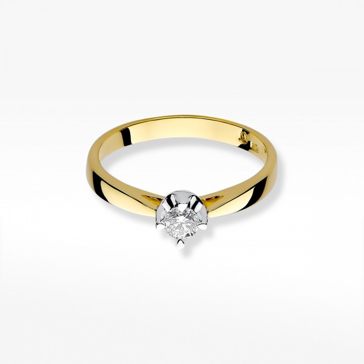 Pierścionek zaręczynowy z diamentem laboratoryjnym 0.20ct