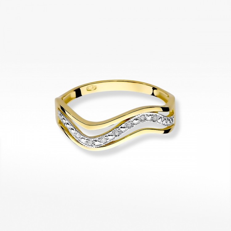 Pierścionek zaręczynowy z diamentami