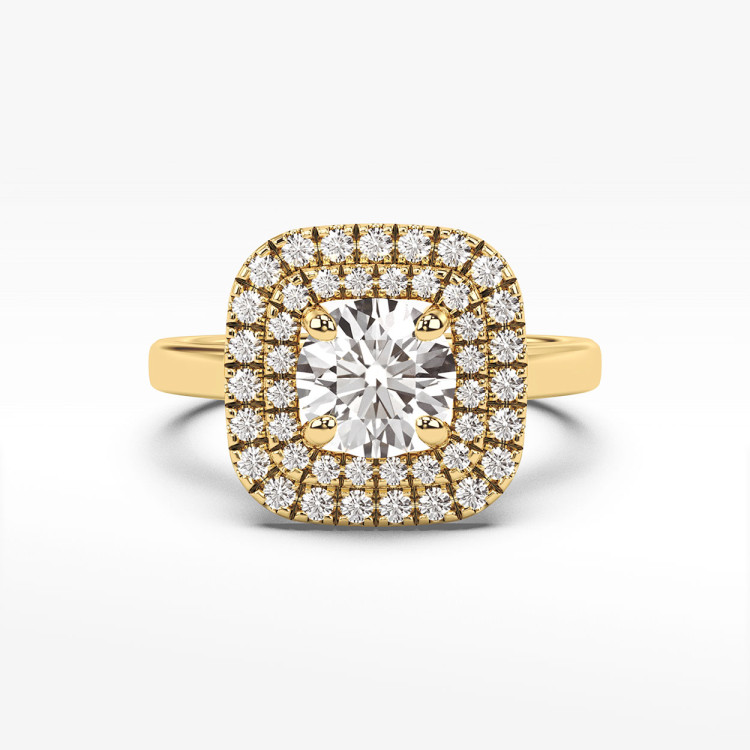 Pierścionek zaręczynowy z diamentami laboratoryjnymi