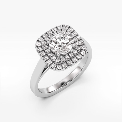 Pierścionek zaręczynowy z diamentami laboratoryjnymi