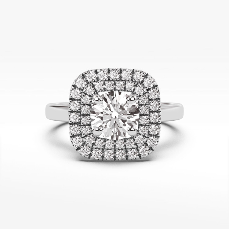 Pierścionek zaręczynowy z diamentami laboratoryjnymi