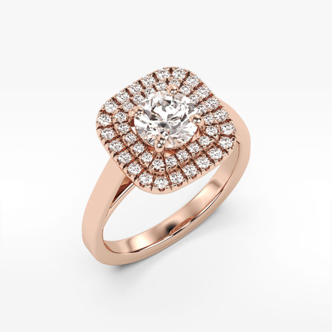 Pierścionek zaręczynowy z diamentami laboratoryjnymi