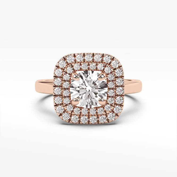 Pierścionek zaręczynowy z diamentami laboratoryjnymi