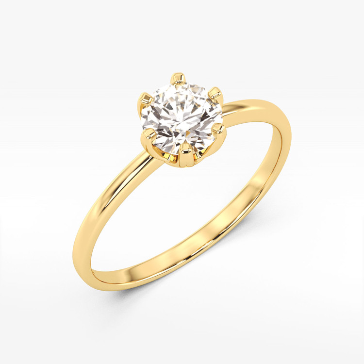 Pierścionek zaręczynowy z diamentem laboratoryjnym 1.00ct