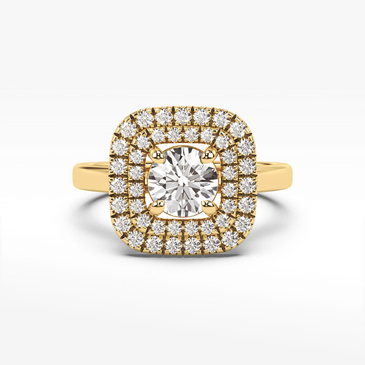 Pierścionek ze złota z diamentami laboratoryjnymi 0.70ct