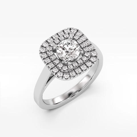 Pierścionek ze złota z diamentami laboratoryjnymi 0.70ct