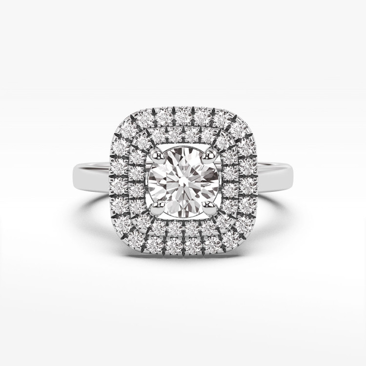 Pierścionek ze złota z diamentami laboratoryjnymi 0.70ct