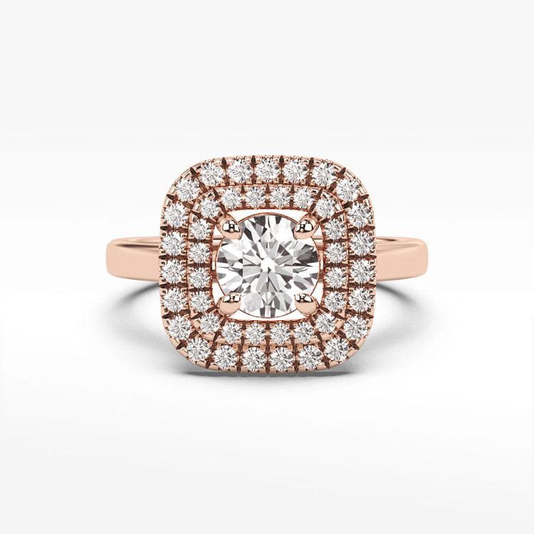 Pierścionek ze złota z diamentami laboratoryjnymi 0.70ct