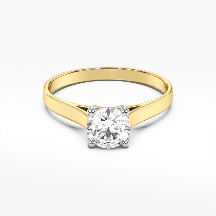 Pierścionek ze złota z diamentem laboratoryjnymi 0.70ct