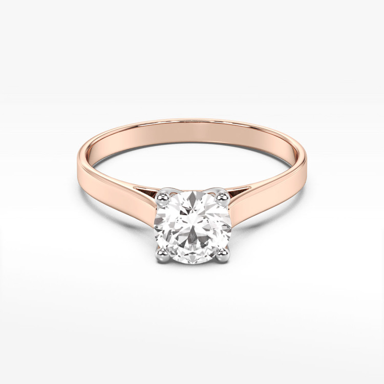 Pierścionek ze złota z diamentem laboratoryjnymi 0.70ct