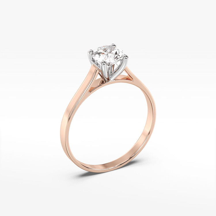 Pierścionek ze złota z diamentem laboratoryjnymi 0.70ct