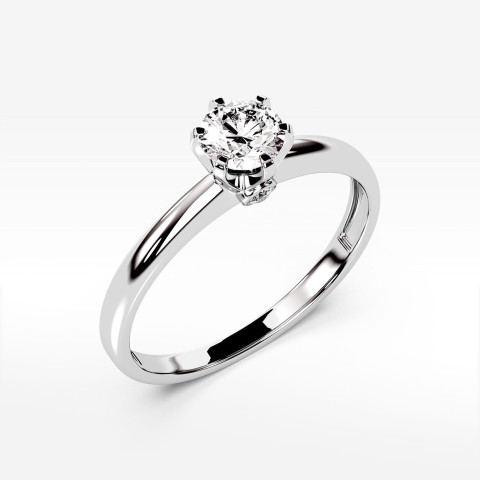 Pierścionek ze złota z diamentem laboratoryjnym 0.50ct