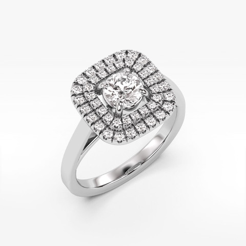 Pierścionek ze złota z diamentami laboratoryjnymi 0.50ct