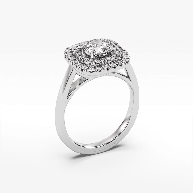 Pierścionek ze złota z diamentami laboratoryjnymi 0.50ct