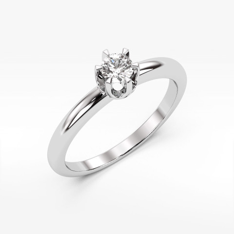 Pierścionek zaręczynowy z diamentem laboratoryjnym