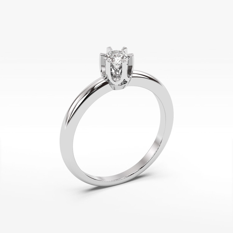 Pierścionek zaręczynowy z diamentem laboratoryjnym