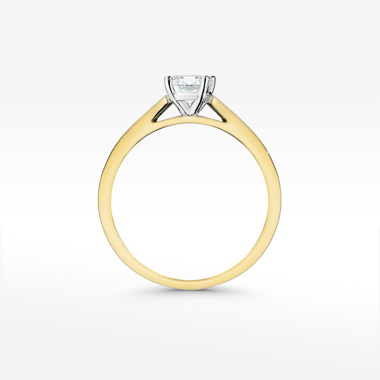 Pierścionek zaręczynowy z diamentami laboratoryjnymi