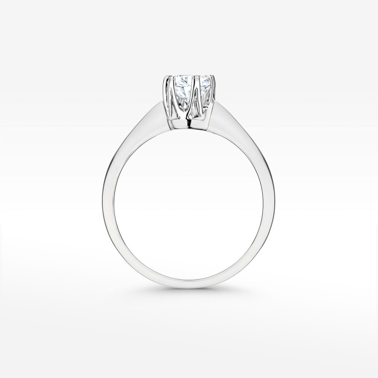 Pierścionek z białego złota z diamentem laboratoryjnym 0.30ct