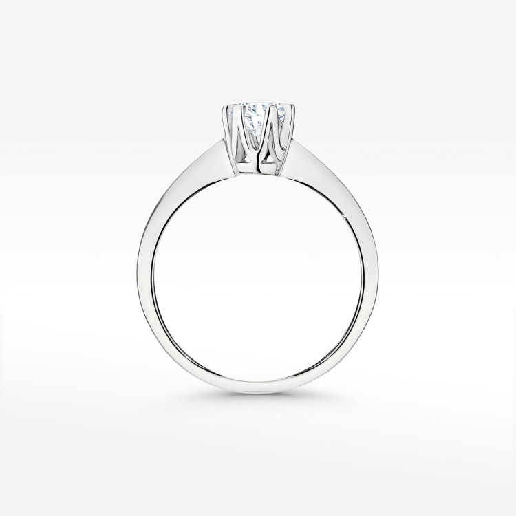 Pierścionek ze złota z diamentem laboratoryjnym 0.50ct