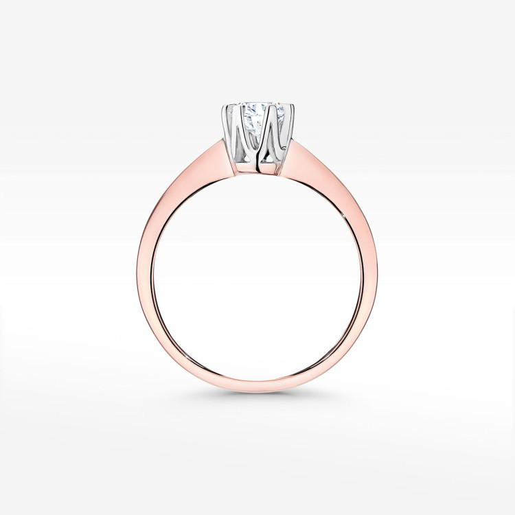 Pierścionek ze złota z diamentem