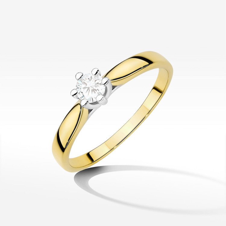 Pierścionek zaręczynowy z diamentem laboratoryjnym 0.30ct