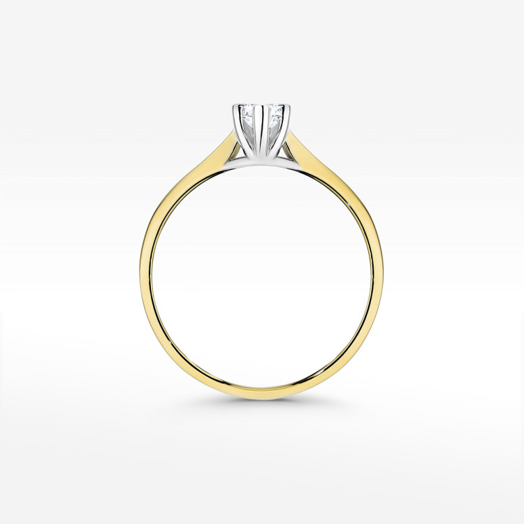 Pierścionek zaręczynowy z diamentem laboratoryjnym 0.30ct