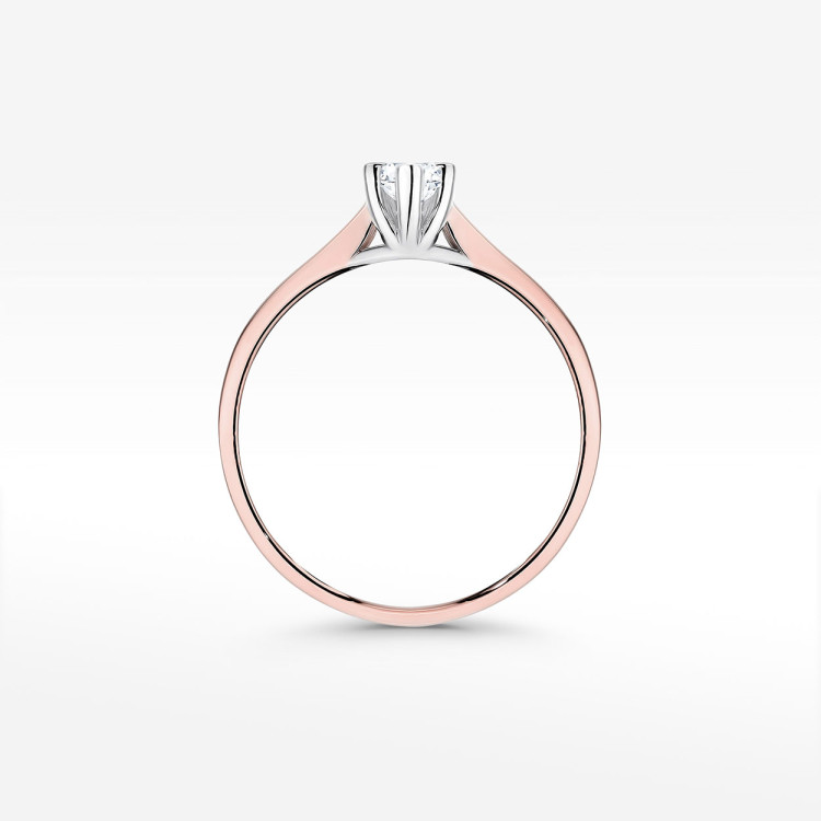 Pierścionek zaręczynowy z diamentem laboratoryjnym 0.30ct