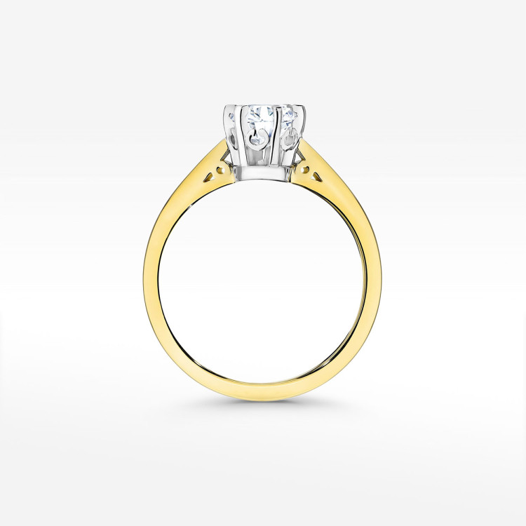 Pierścionek z diamantem laboratoryjnym 1.00ct