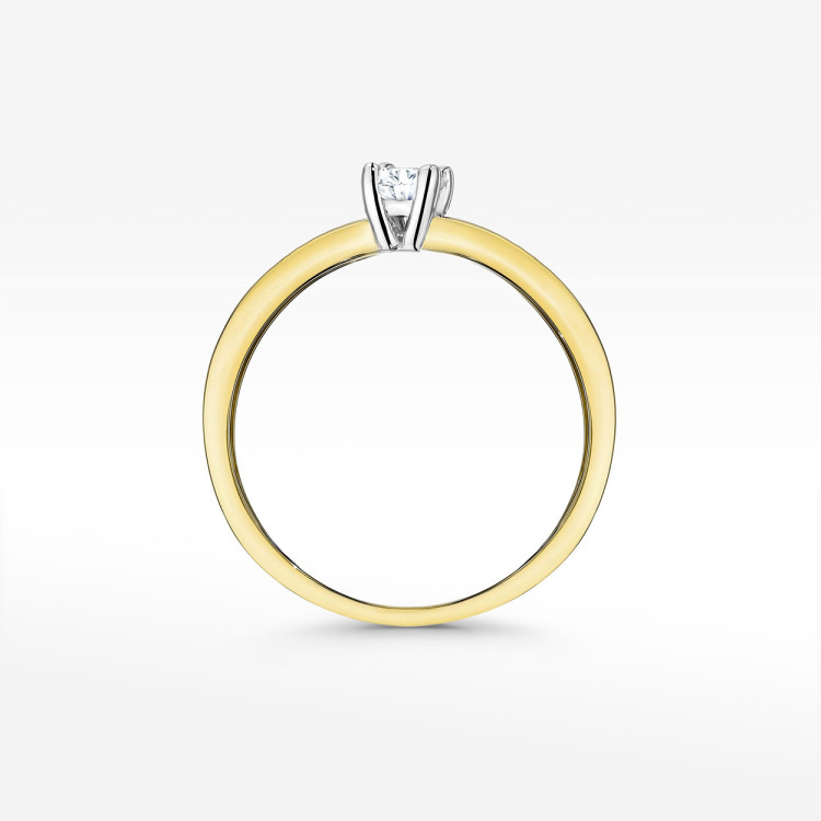 Pierścionek zaręczynowy z diamentami laboratoryjnymi