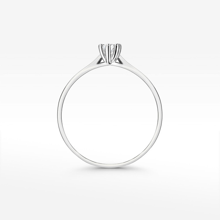 Pierścionek zaręczynowy z diamentem laboratoryjnym