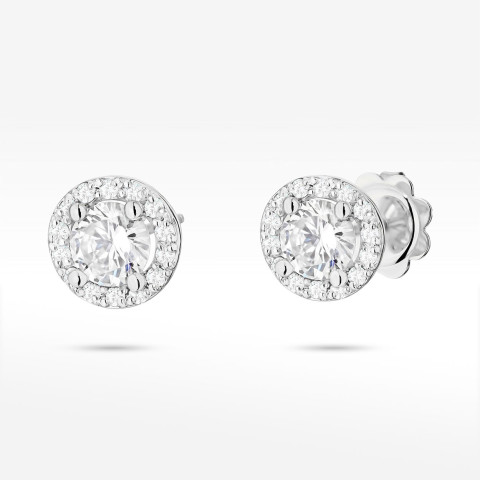 Kolczyki ze złota z diamentami laboratoryjnymi