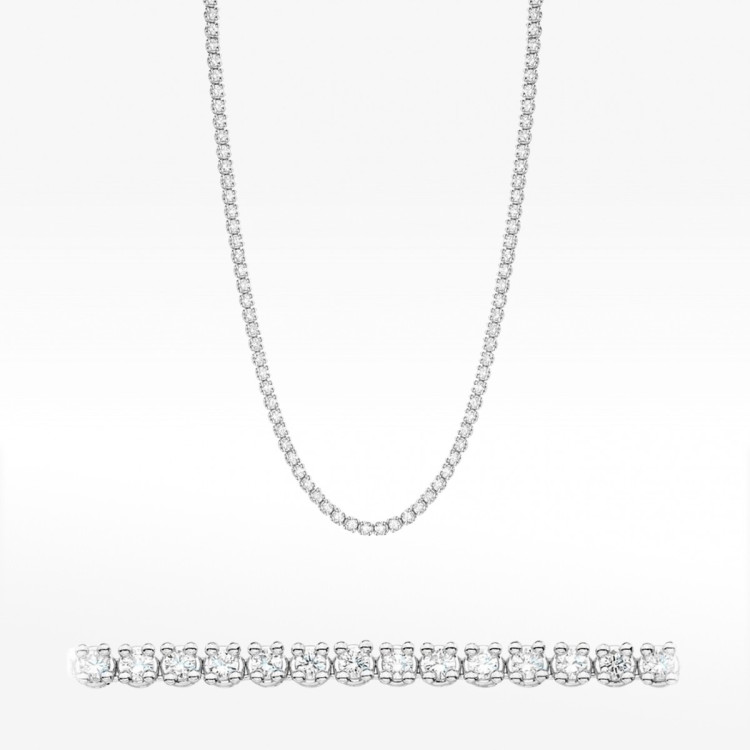 Naszyjnik z diamentami laboratoryjnymi