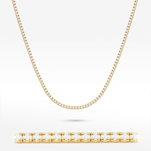 Naszyjnik z diamentami laboratoryjnymi