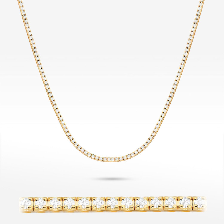 Naszyjnik z diamentami laboratoryjnymi