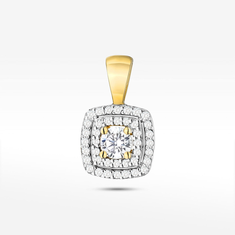 Zawieszka ze złota z diamentami laboratoryjnymi