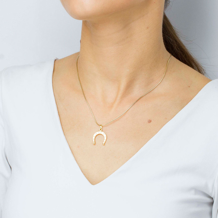 Zawieszka ze złota podkowa