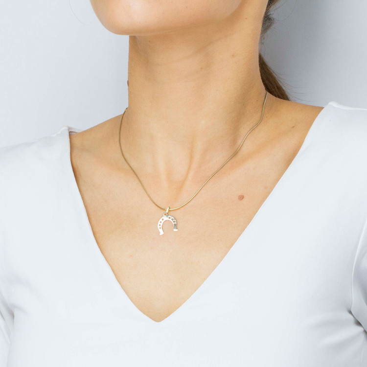 Zawieszka ze złota podkowa