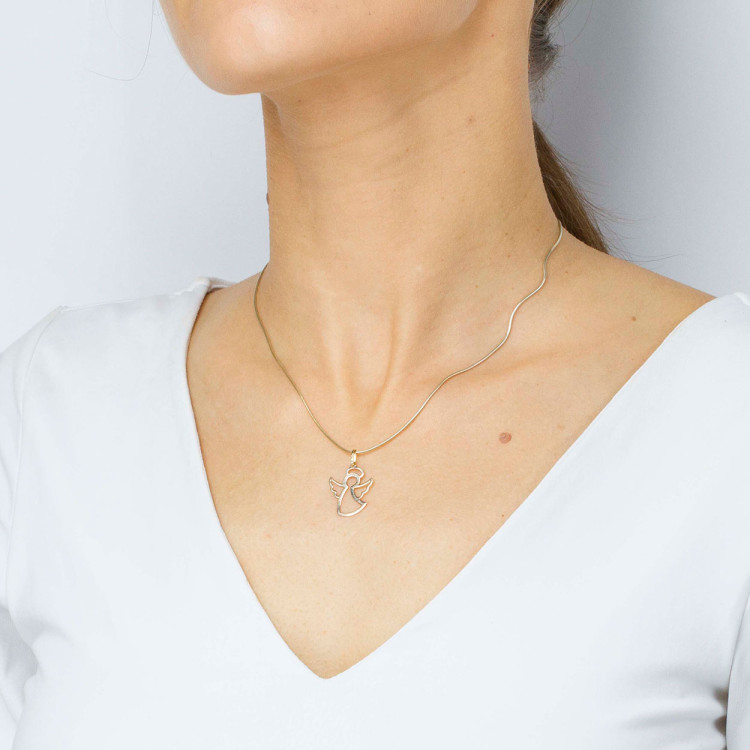 Zawieszka ze złota anioł