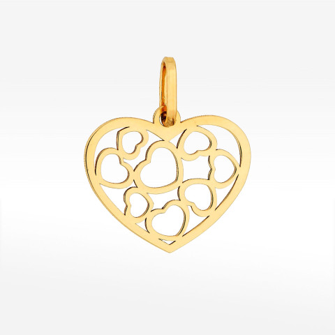 Zawieszka ze złota serce