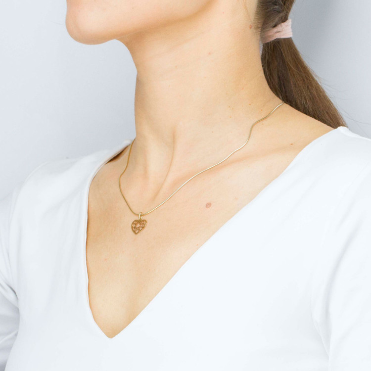 Zawieszka ze złota serce