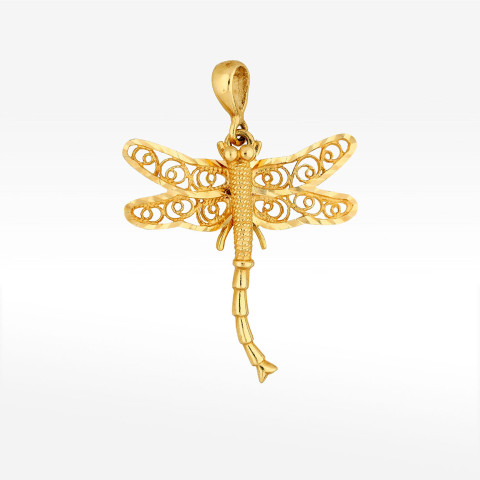Zawieszka ze złota ważka