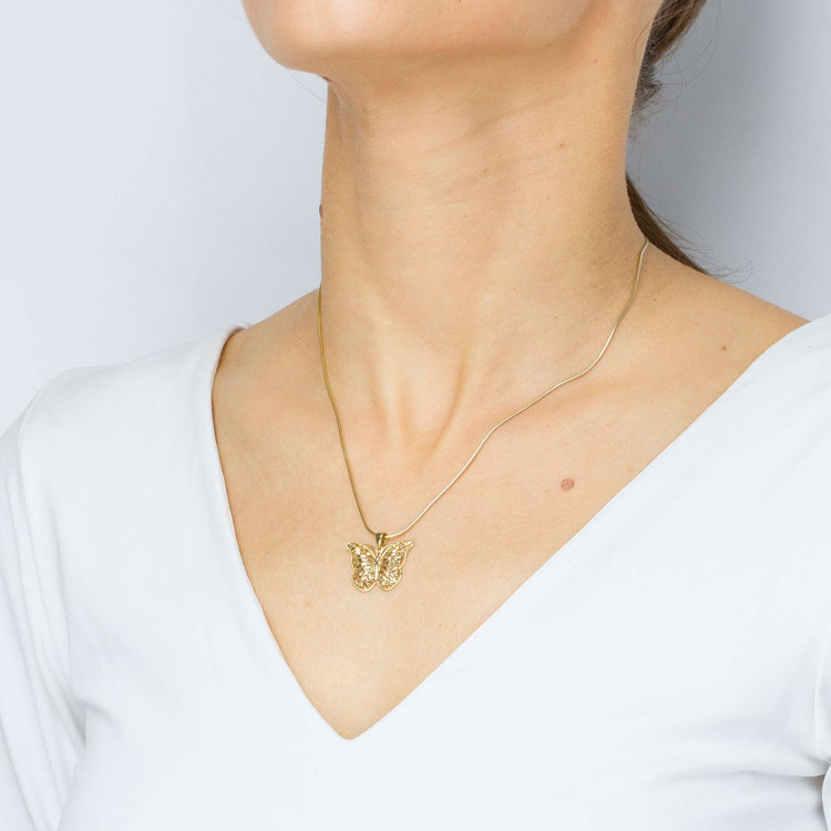 Zawieszka ze złota motyl