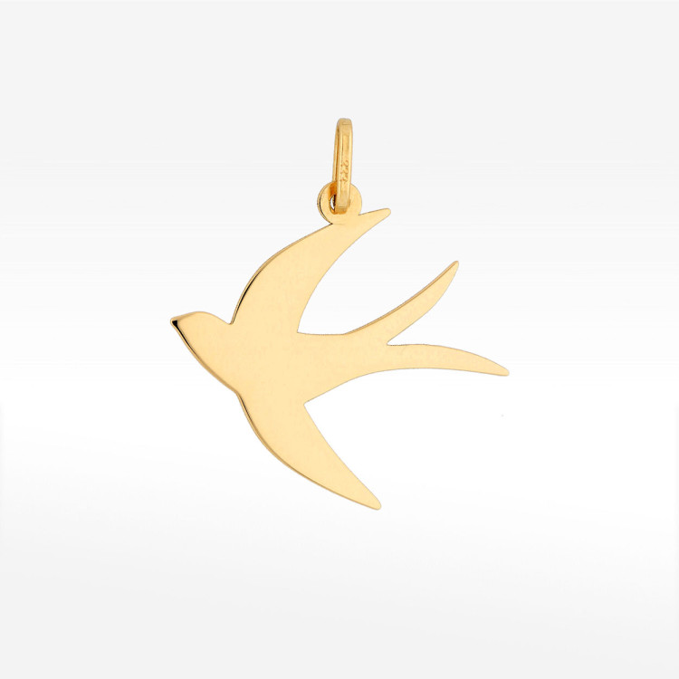 Zawieszka ze złota jaskółka