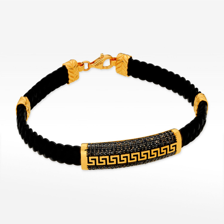 Bransoletka ze złota z wzorem greckim