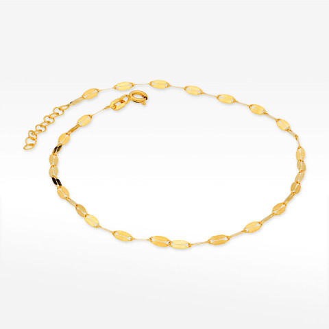 Bransoletka ze złota na nogę