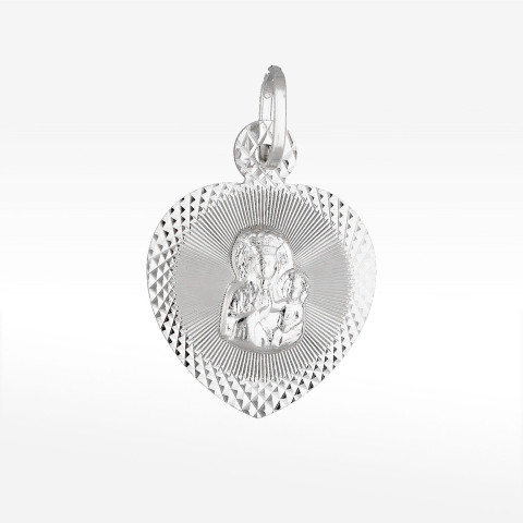 Zawieszka ze złota medalik z matką boską