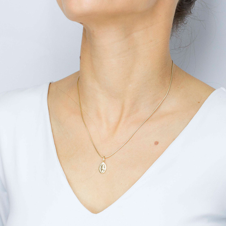 Zawieszka ze złota cudowny medalik