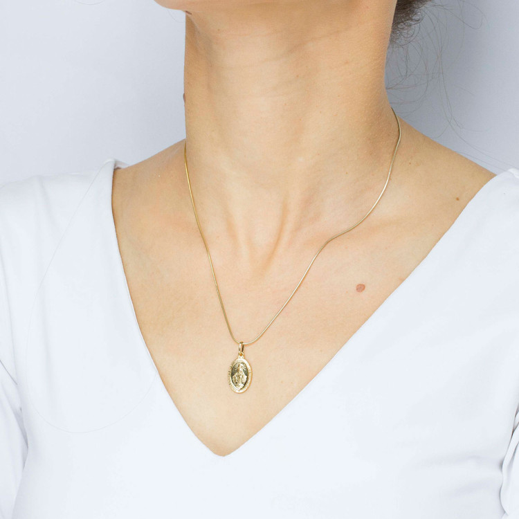 Zawieszka ze złota cudowny medalik  