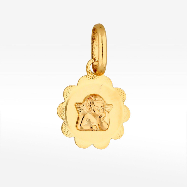 Zawieszka ze złota z aniołem